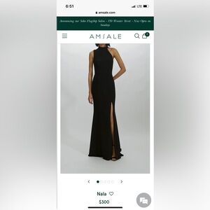 AMSALE NALA SZ 6 worn once for wedding and dry cleaned! Hemmed by hand (5 ft 2).
